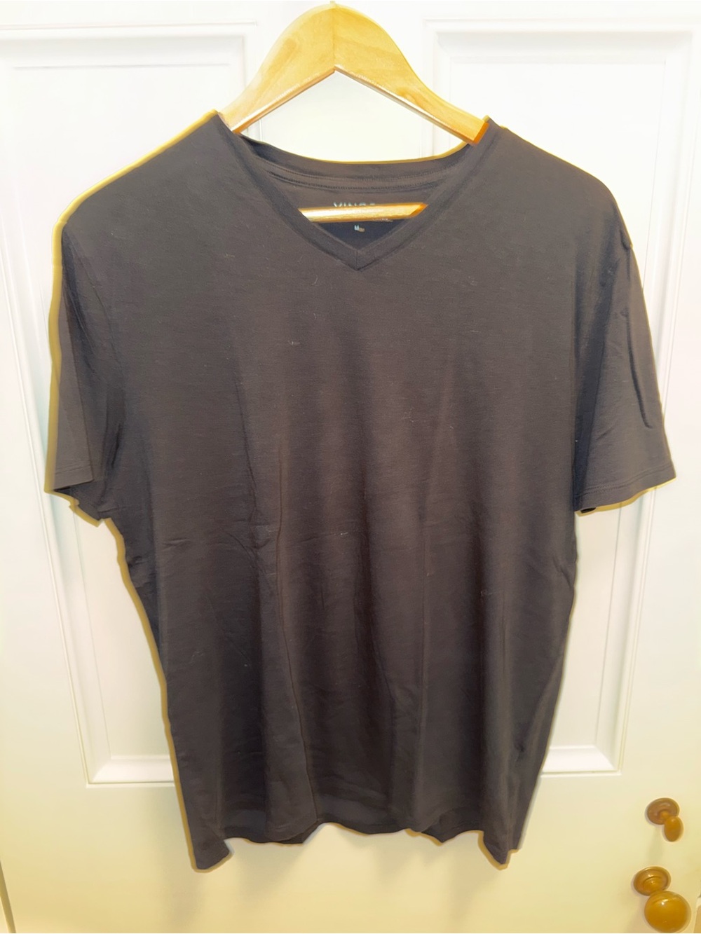 Vince Black V-Neck Short Sleeve Tee